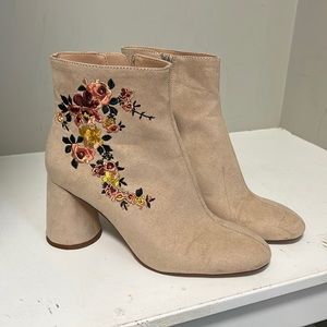 Zara flower booties